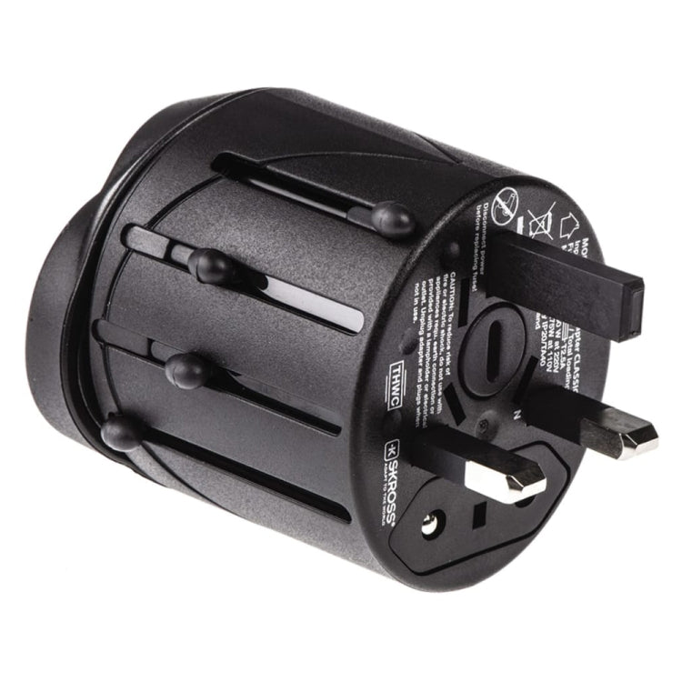 Adattatore universale da viaggio EU AU UK US 60x58x56mm