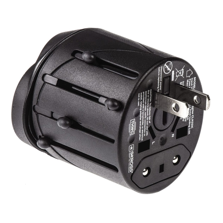 Adattatore universale da viaggio EU AU UK US 60x58x56mm
