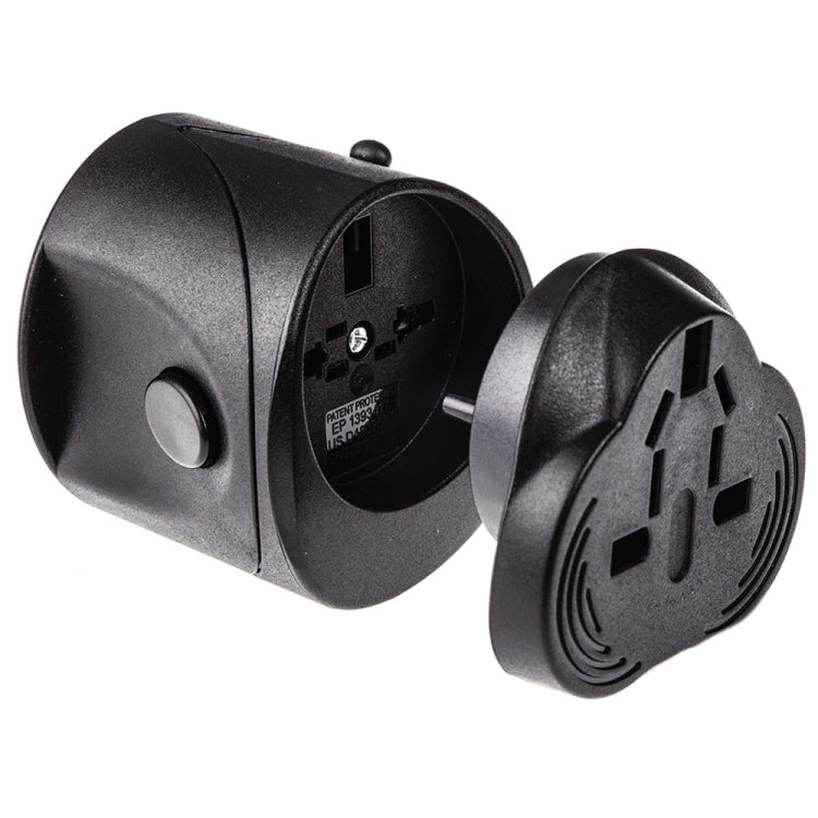 Adattatore universale da viaggio EU AU UK US 60x58x56mm
