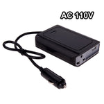 DY-200N, inverter di alimentazione per auto da 200 W CC 12 V a CA con porta USB da 500 mA e presa di alimentazione UE/USA, 110V, DY-200N