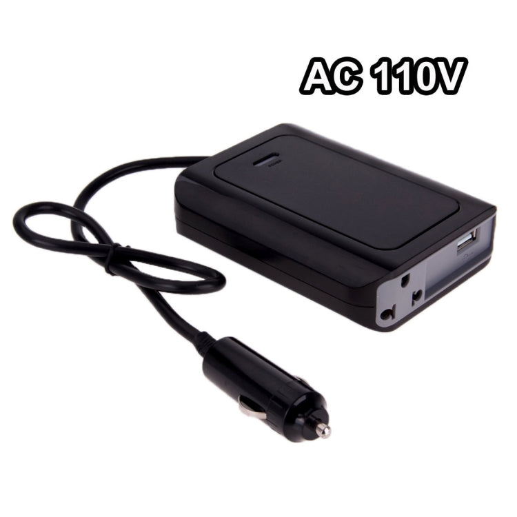 DY-200N, inverter di alimentazione per auto da 200 W CC 12 V a CA con porta USB da 500 mA e presa di alimentazione UE/USA, 110V, DY-200N