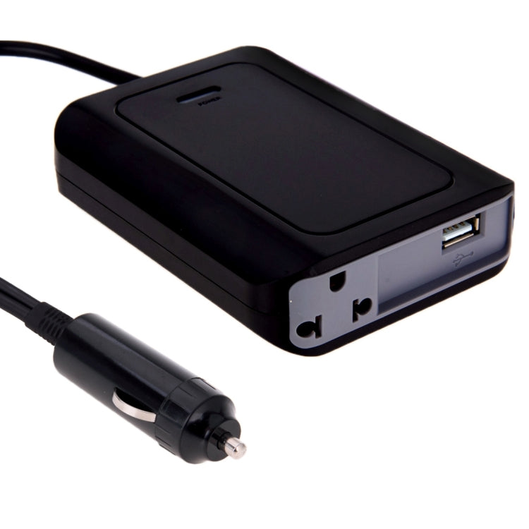 DY-200N, inverter di alimentazione per auto da 200 W CC 12 V a CA con porta USB da 500 mA e presa di alimentazione UE/USA, 110V, DY-200N