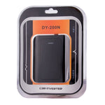 DY-200N, inverter di alimentazione per auto da 200 W CC 12 V a CA con porta USB da 500 mA e presa di alimentazione UE/USA, 110V, DY-200N