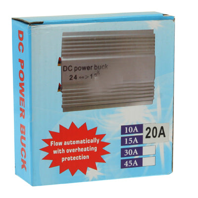 Trasformatore step-down per alimentazione auto CC da 24 V a 12 V, corrente di uscita nominale: 20 A, Rated Output Current: 20A