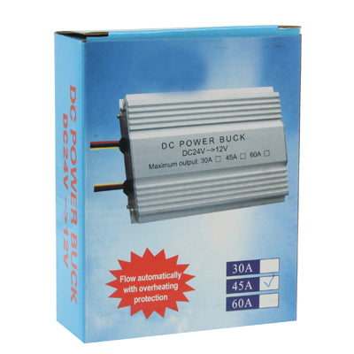 Trasformatore step-down per alimentazione auto CC da 24 V a 12 V, corrente di uscita nominale: 45 A, Rated Output Current: 45A