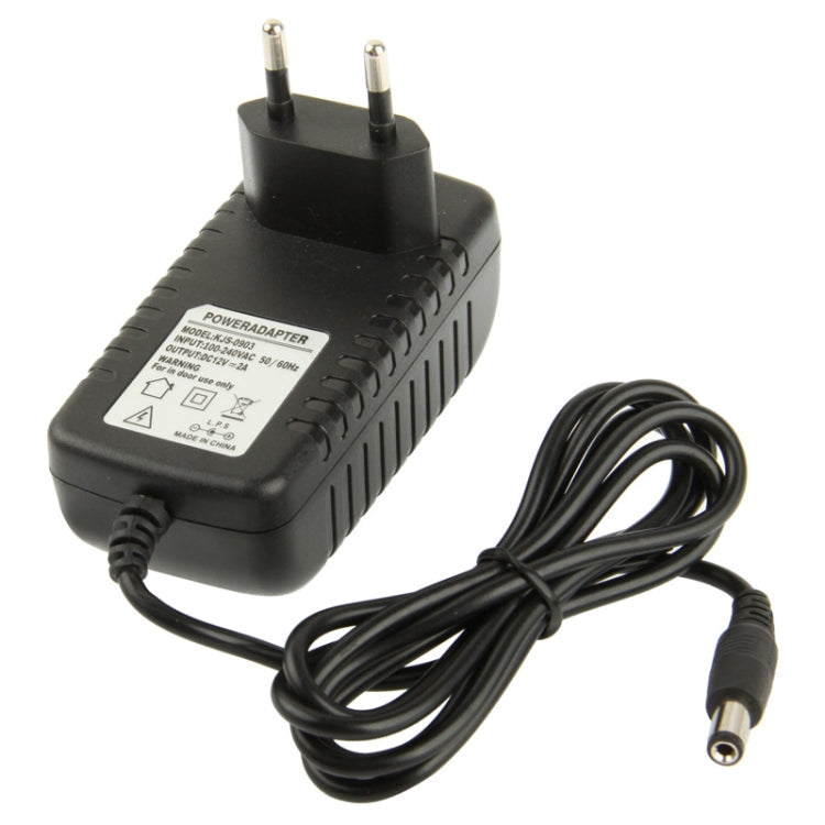 Adattatore alimentazione CA 12V 2A con connettore 5,5x2,1 mm