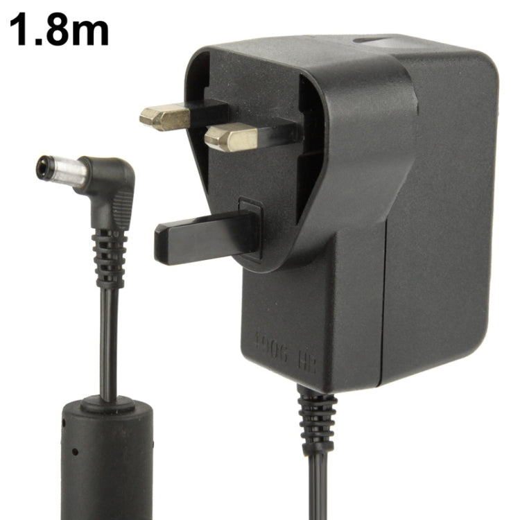 Adattatore di alimentazione da CA 100-240 V a CC 5 V 2 A con spina UK di alta qualità, punte: 5,5 x 2,5 mm, lunghezza cavo: 1,8 m