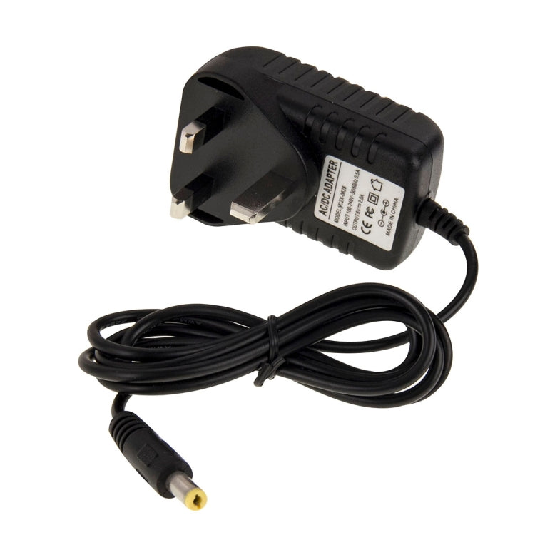 Adattatore di alimentazione CA da 100-240 V a CC 6 V 2 A con spina UK, punte: 5,5 x 2,1 mm, lunghezza cavo: circa 1,2 m, UK Plug DC 6V 2A