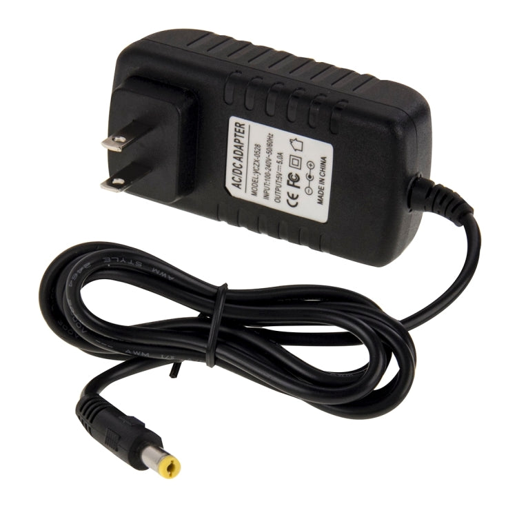 Adattatore alimentazione CA 5V 5A spina USA 5,5x2,1 mm