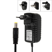Spina UE 4 in 1 + Spina USA + Spina UK + Spina AU Adattatore di alimentazione CA da 100-240 V a CC 12 V 3 A, punte: 5,5 x 2,1 mm, Lunghezza cavo: circa 1,2 m, EU+US+UK+AU Plug