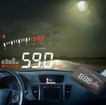 X5 HUD Head Up Display multi-auto universale da 3 pollici con sistema OBDII EOBD, sensori di luce, velocità di rotazione, unità di velocità di rotazione, contrassegno unità, tensione, temperatura dell'acqua, contrassegno di allarme, X5 HUD 3 inch