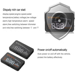 X5 HUD Head Up Display multi-auto universale da 3 pollici con sistema OBDII EOBD, sensori di luce, velocità di rotazione, unità di velocità di rotazione, contrassegno unità, tensione, temperatura dell'acqua, contrassegno di allarme, X5 HUD 3 inch