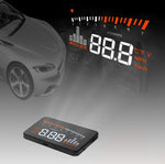 X5 HUD Head Up Display multi-auto universale da 3 pollici con sistema OBDII EOBD, sensori di luce, velocità di rotazione, unità di velocità di rotazione, contrassegno unità, tensione, temperatura dell'acqua, contrassegno di allarme, X5 HUD 3 inch
