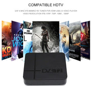 Mini ricevitore terrestre HD DVB-T2 Set Top Box, supporto USB / HDMI / MPEG4 /H.264