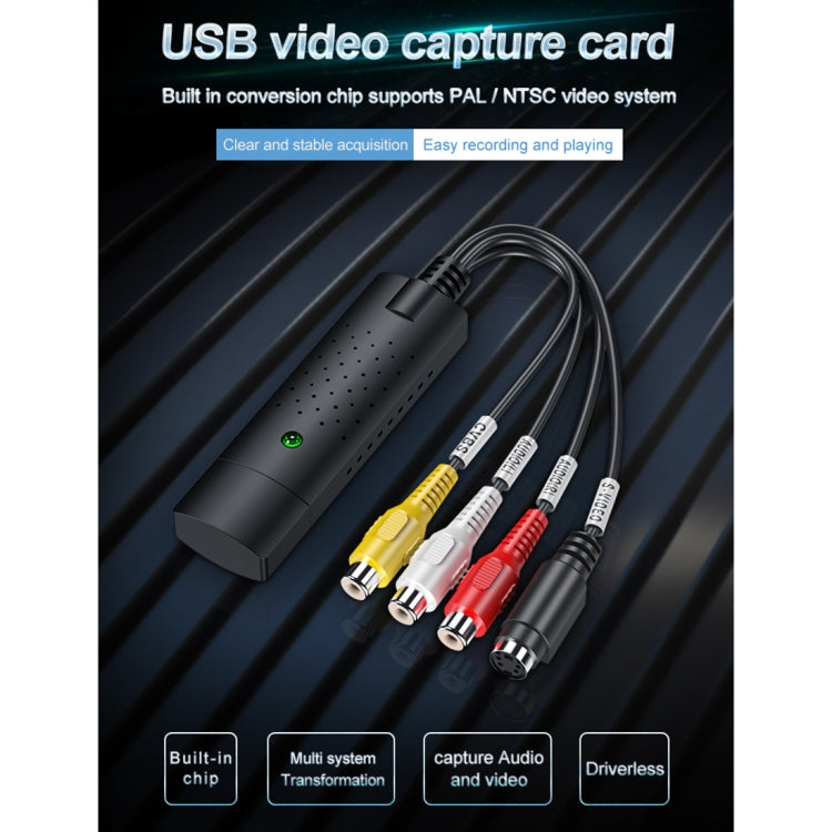 Acquisizione e modifica video USB 2.0 di DVD Maker (Easy CAP), supporto del formato di compressione MPEG-1/MPEG-2, chip: MA2106, DC60, MA2106 Chip, EM2860 Chip