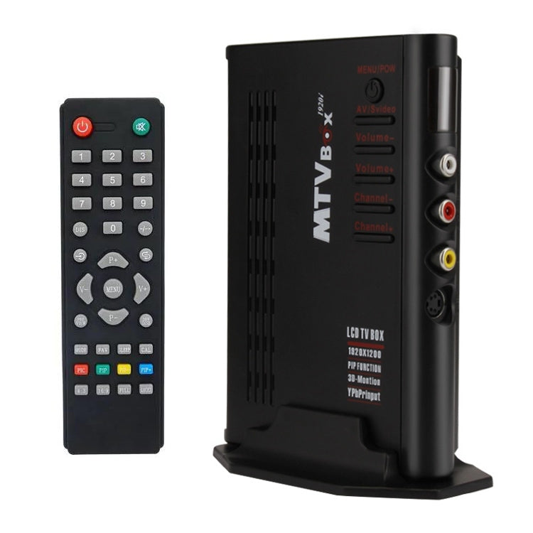 TV-Box LCD HD con telecomando e ingressi AV, VGA, S-Video
