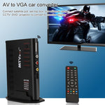 TV-Box LCD HD con telecomando e ingressi AV, VGA, S-Video