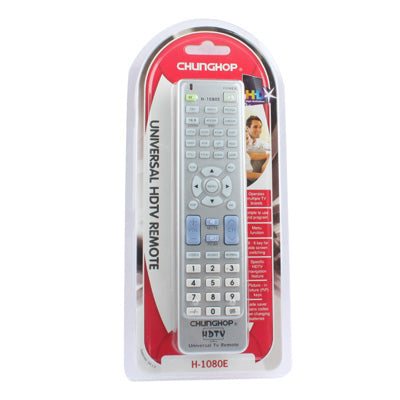 Telecomando TV universale Chunghop con funzione di navigazione HDTV specifica (H-1080E), H-1080E