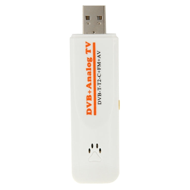 Mini USB 2.0 digitale doppio modulo TV analogica DVB Stick, supporto FM + AV + DVB-T / T2 / C, DVB-T/T2/C