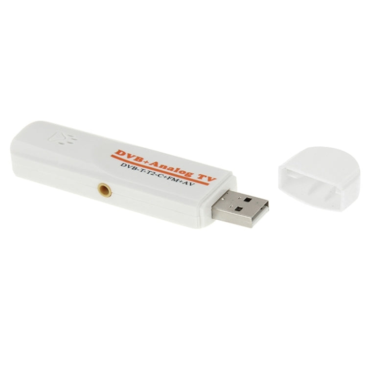 Mini USB 2.0 digitale doppio modulo TV analogica DVB Stick, supporto FM + AV + DVB-T / T2 / C, DVB-T/T2/C