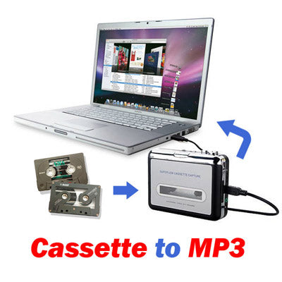 Convertitore da cassetta a MP3 da nastro a PC Super USB Cattura lettore musicale audio, Tape to MP3 Black