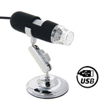 Microscopio digitale USB 2.0 1,3MP 500X con 8 LED
