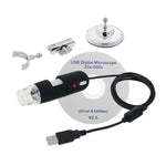 Microscopio digitale USB 2.0 1,3MP 500X con 8 LED