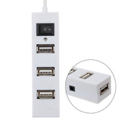 Adattatore splitter USB HUB 2.0 USB a 4 porte con interruttore, 4 Ports with Switch (White), 4 Ports with Switch (Black)