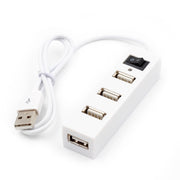 Adattatore splitter USB HUB 2.0 USB a 4 porte con interruttore, 4 Ports with Switch (White), 4 Ports with Switch (Black)