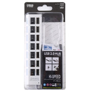 Hub USB 2.0 a 7 porte Splitter USB ad alta velocità 480 Mbps con interruttore ON/OFF / 7 LED, 7 Ports (White), 7 Ports (Black)