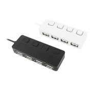 HUB USB 2.0 a 4 porte con 4 switch, 4 Ports with 4 Switch (Black), 4 Ports with 4 Switch (White)