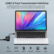HUB USB 2.0 a 4 porte con 4 switch, 4 Ports with 4 Switch (Black), 4 Ports with 4 Switch (White)