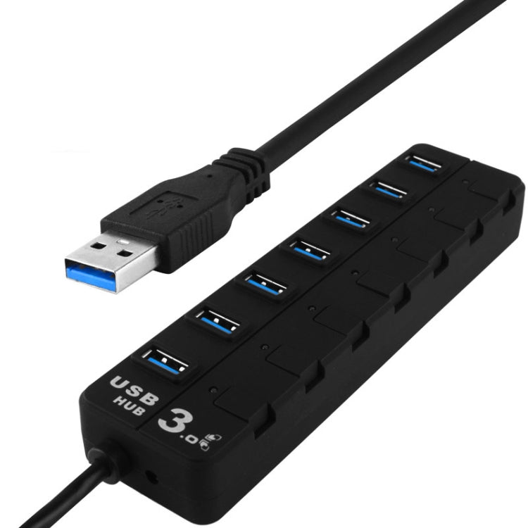 Hub USB 3.0 a 7 porte con switch individuali per ciascuna porta di trasferimento dati, 7 Ports (White), 7 Ports (Black)