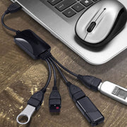 Hub cavo universale ad alta velocità USB 2.0 480 Mbps a 4 porte per PC