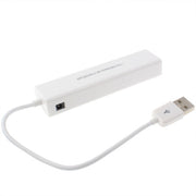 Rete USB a 1 porta con hub USB a 3 porte su scheda adattatore Lan Ethernet RJ45 femmina, USB 2.0
