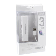 Rete USB a 1 porta con hub USB a 3 porte su scheda adattatore Lan Ethernet RJ45 femmina, USB 2.0