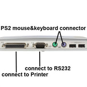 Docking station USB 2.0 ad alta velocità con 8 porte (2xUSB 2.0 + mouse PS2 + tastiera PS2 + RS232 + DB25 + LAN + upstream),Nero, Docking Station (Silver), Docking Station (Black)