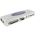 Docking station USB 2.0 ad alta velocità con 8 porte (2xUSB 2.0 + mouse PS2 + tastiera PS2 + RS232 + DB25 + LAN + upstream),Nero, Docking Station (Silver), Docking Station (Black)