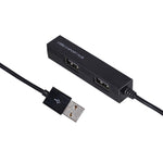 HUB USB 2.0 a 4 porte ad alta velocità, USB Splitter(Black)