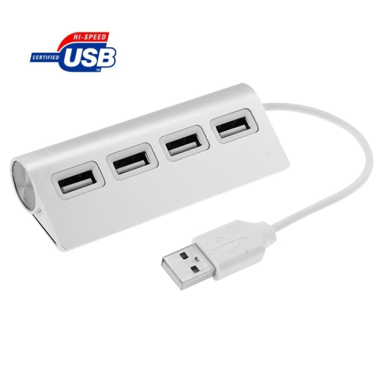 Mini splitter USB in alluminio HUB USB 2.0 a 4 porte da 480 Mbps ad alta velocità