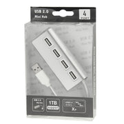 Mini splitter USB in alluminio HUB USB 2.0 a 4 porte da 480 Mbps ad alta velocità