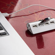 Mini splitter USB in alluminio HUB USB 2.0 a 4 porte da 480 Mbps ad alta velocità