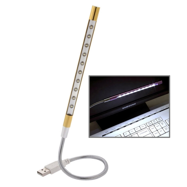 Luce LED USB portatile ultra luminosa a 10 LED