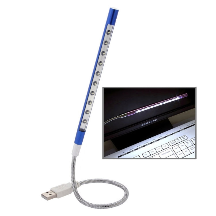 Luce LED USB portatile ultra luminosa a 10 LED