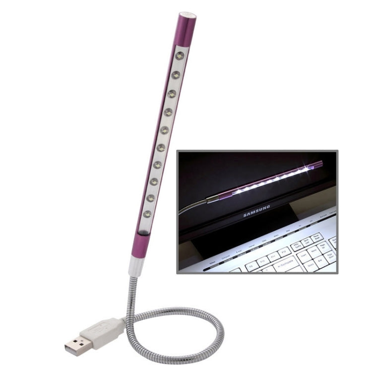 Luce LED USB portatile ultra luminosa a 10 LED