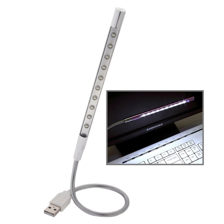 Luce LED USB portatile ultra luminosa a 10 LED