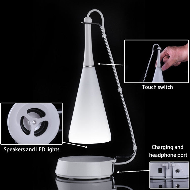 Sensore tattile + Mini altoparlante Bluetooth V4.0, With Bluetooth Speaker/Black, With Bluetooth Speaker/White