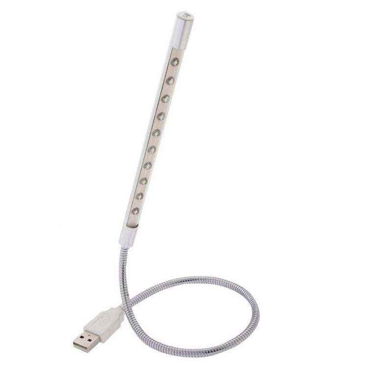 10 LED, 1 W, luce bianca, 10-LED (Silver)