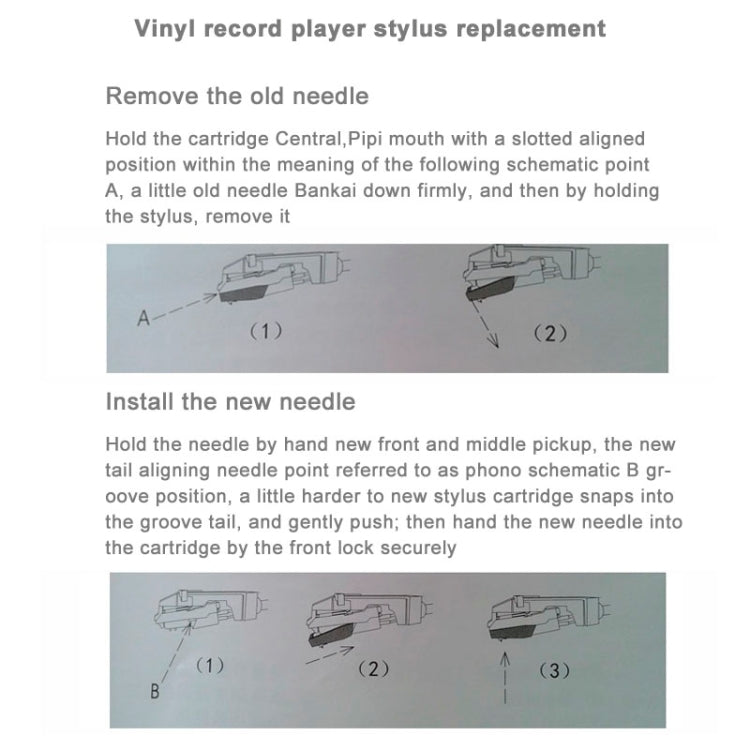 Puntina stereo per giradischi LP in vinile