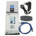 Adattatore telefonico LINKSYS SPA2102 VOIP PSTN sbloccato con 2 porte FXS + WAN, 2x FXS + WAN Port
